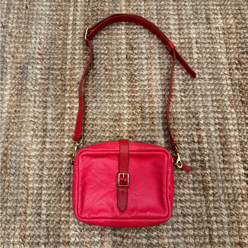 Clare V. Red GiGi Fannypack/Crossbody bag
